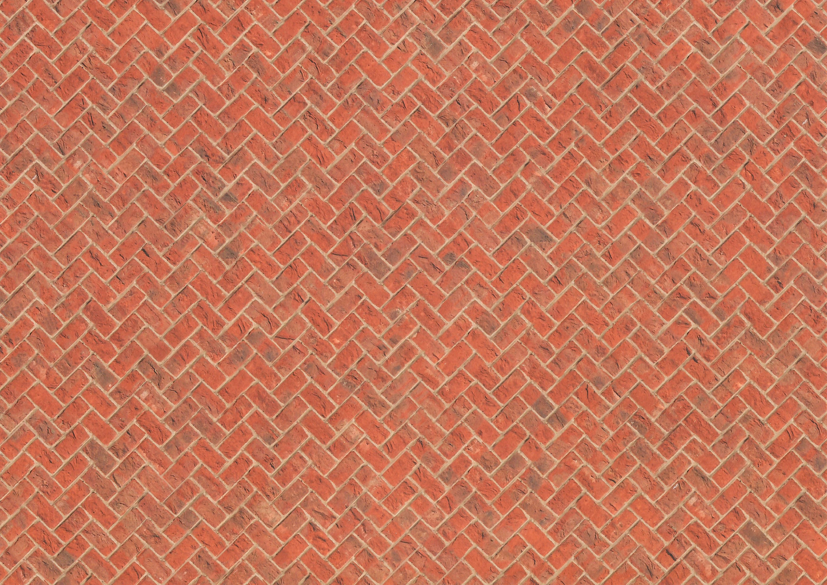 Miniature Red Brick Embossed Paper Herringbone Pattern 1:12 Scale Dollhouses
