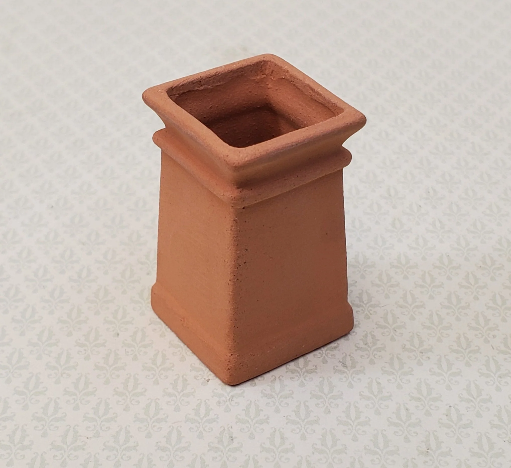 Miniature Square Chimney Pot Smoke Stack Terra Cotta 1:12 Scale Dollhouse