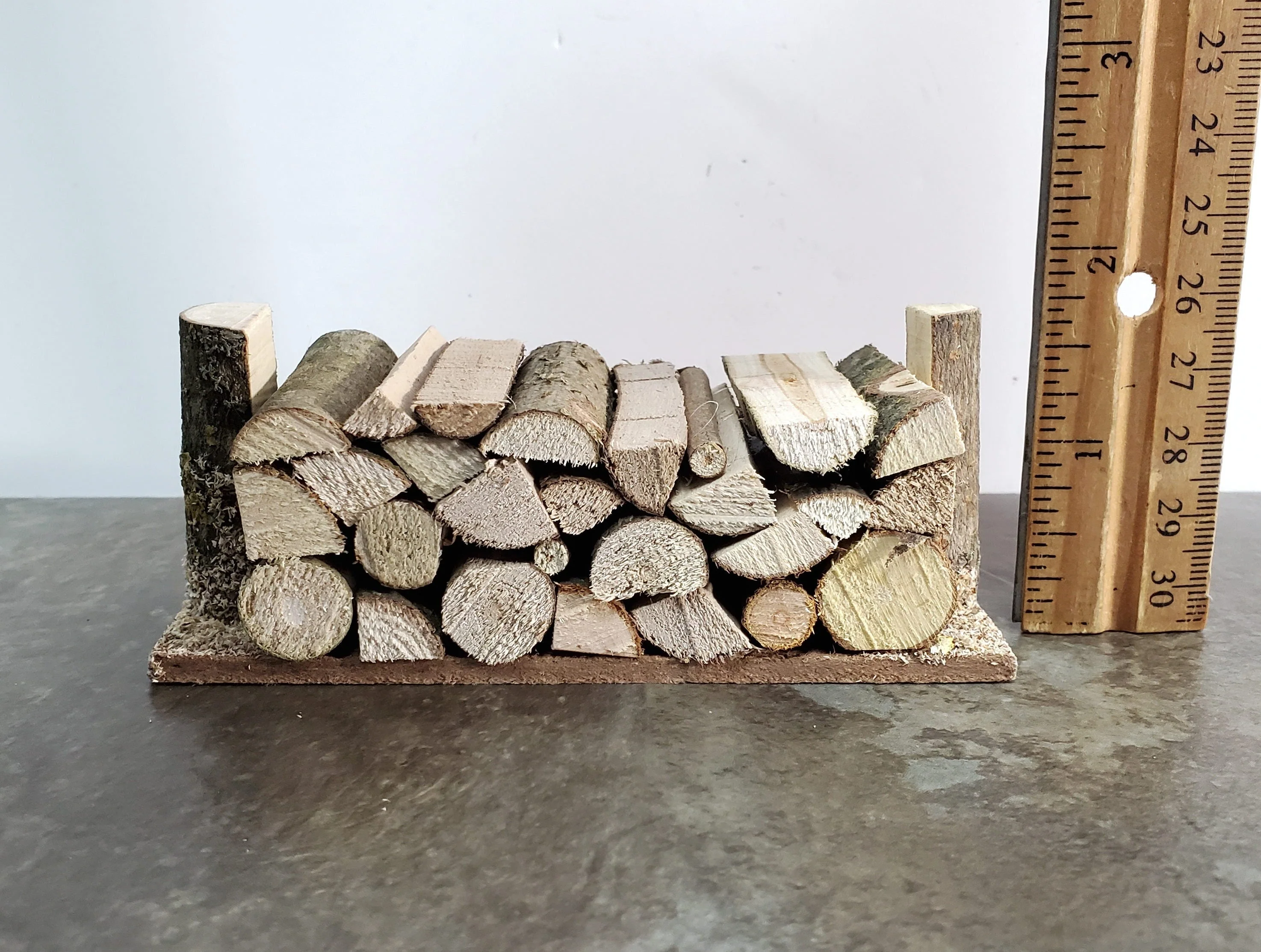Miniature Stack of Split Logs Kindling for Fireplace Firewood Pile Fairy Garden - Image 4