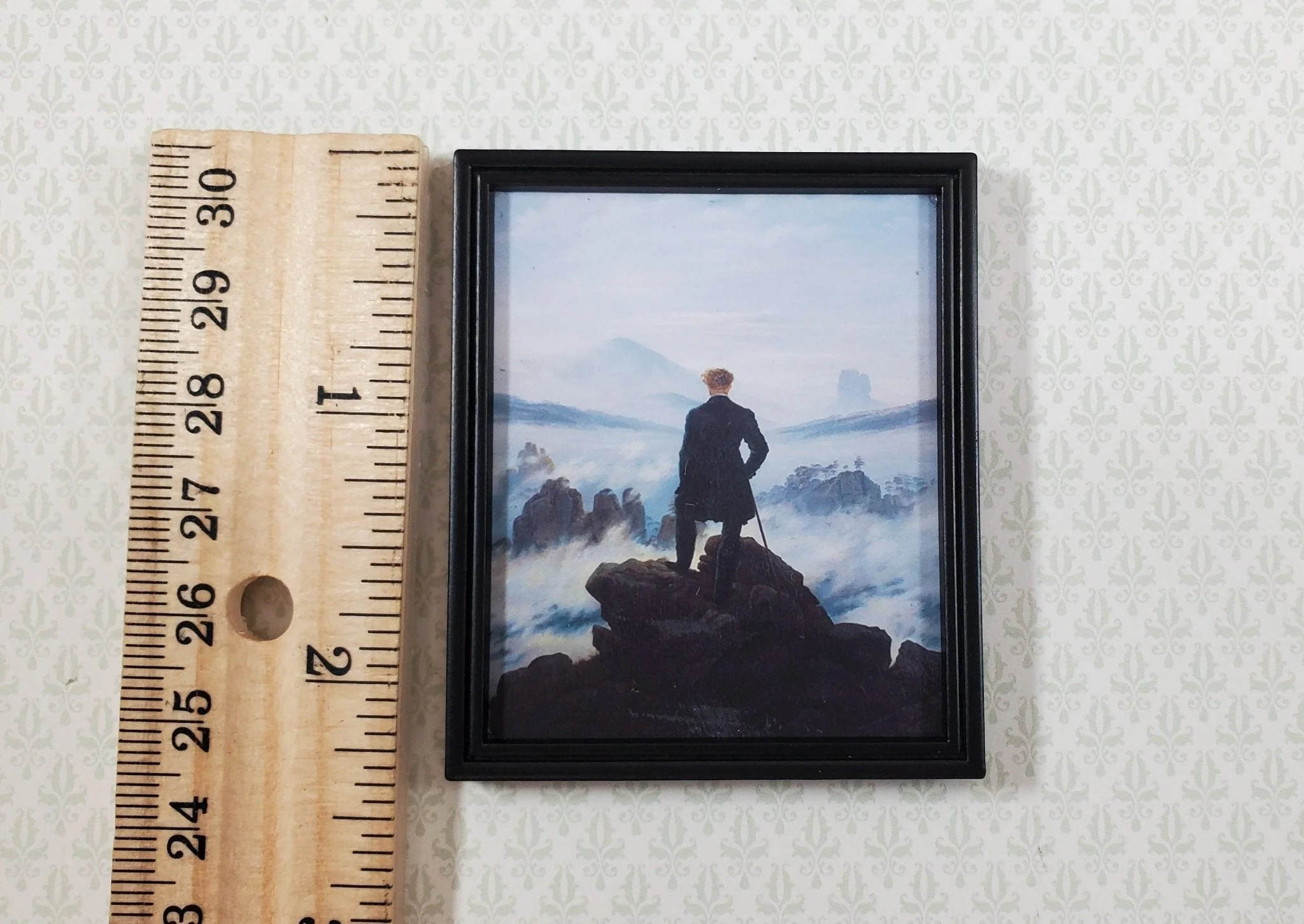 Miniature The Wanderer Above the Sea of Fog Framed Print 1:12 Scale 2 3/8" x 2" - Image 5