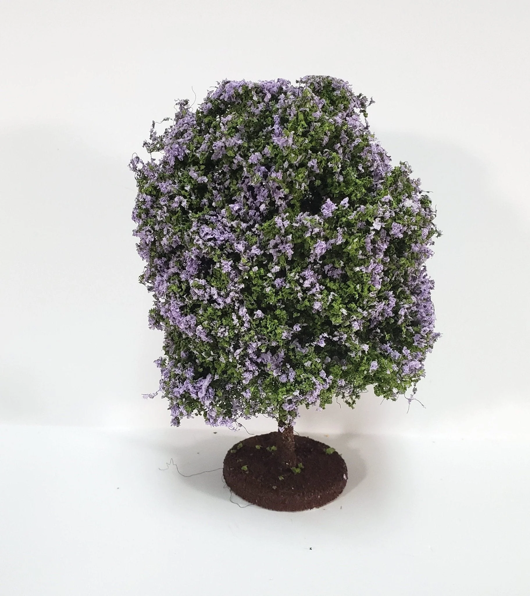 Miniature Tree or Shrub Bush Lilac Purple & Green Scale Model Scenery Garden
