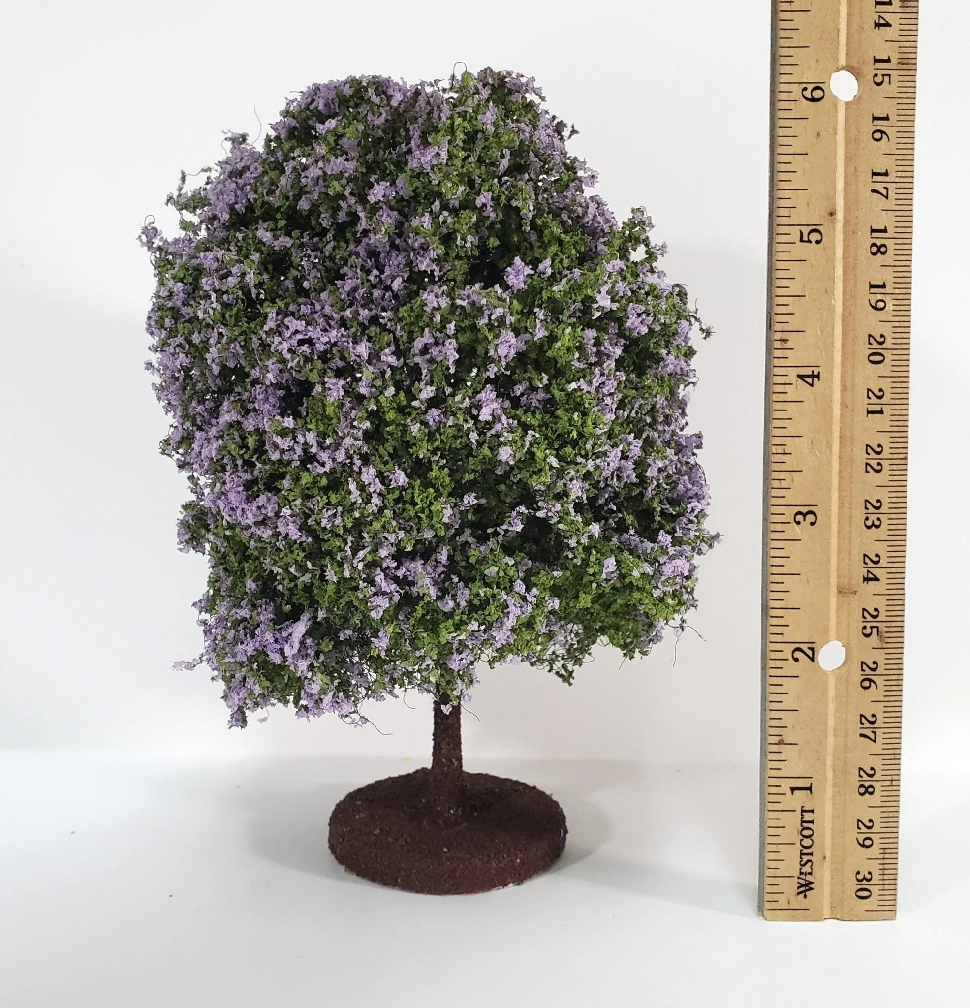 Miniature Tree or Shrub Bush Lilac Purple & Green Scale Model Scenery Garden - Image 3