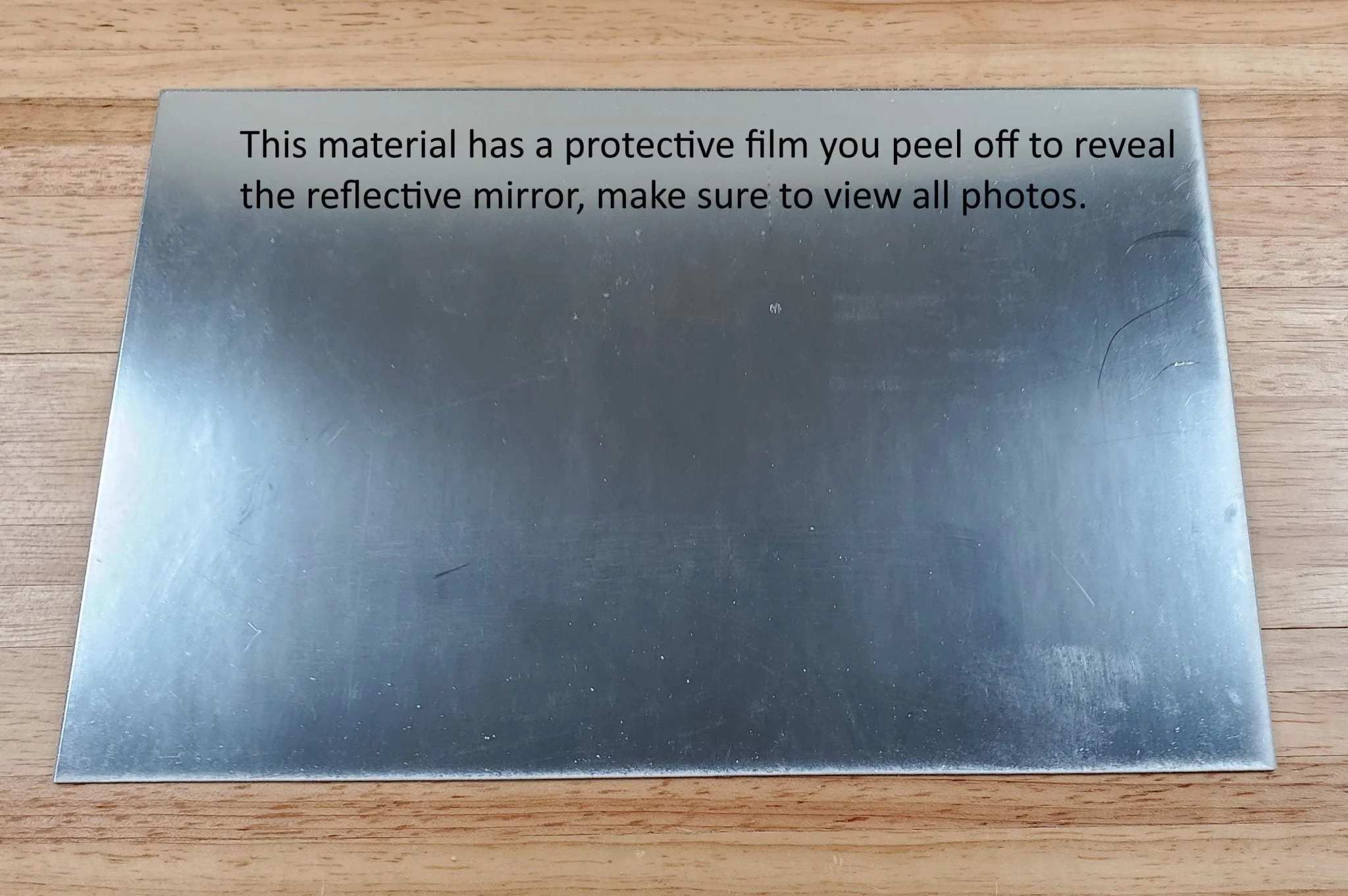 Mirror Material Cut with Scissor Self Adhesive 6"x 9" Protective Film