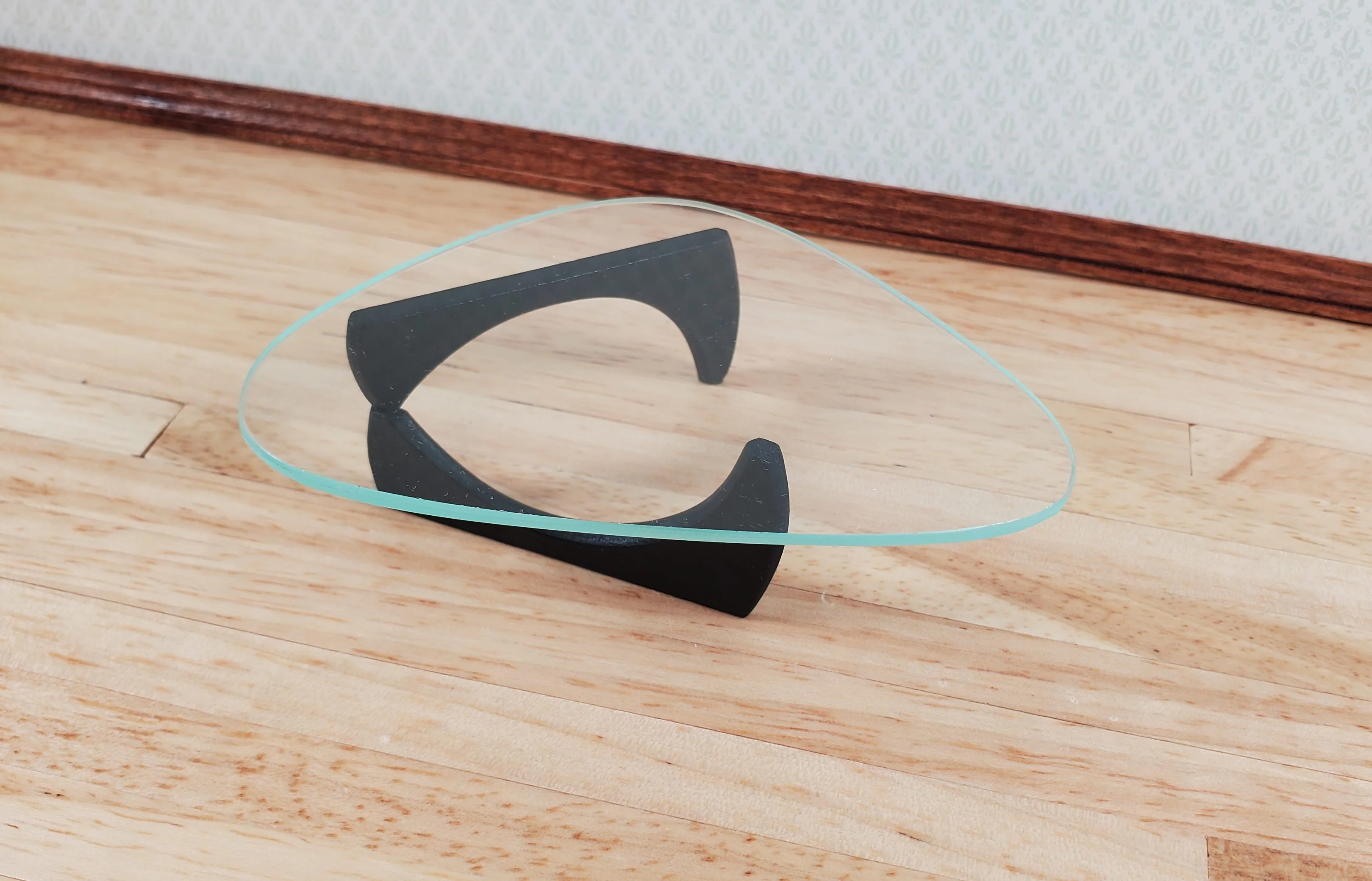 Modern Noguchi Style Coffee Table with Real Glass by Warren Richardson - Image 3