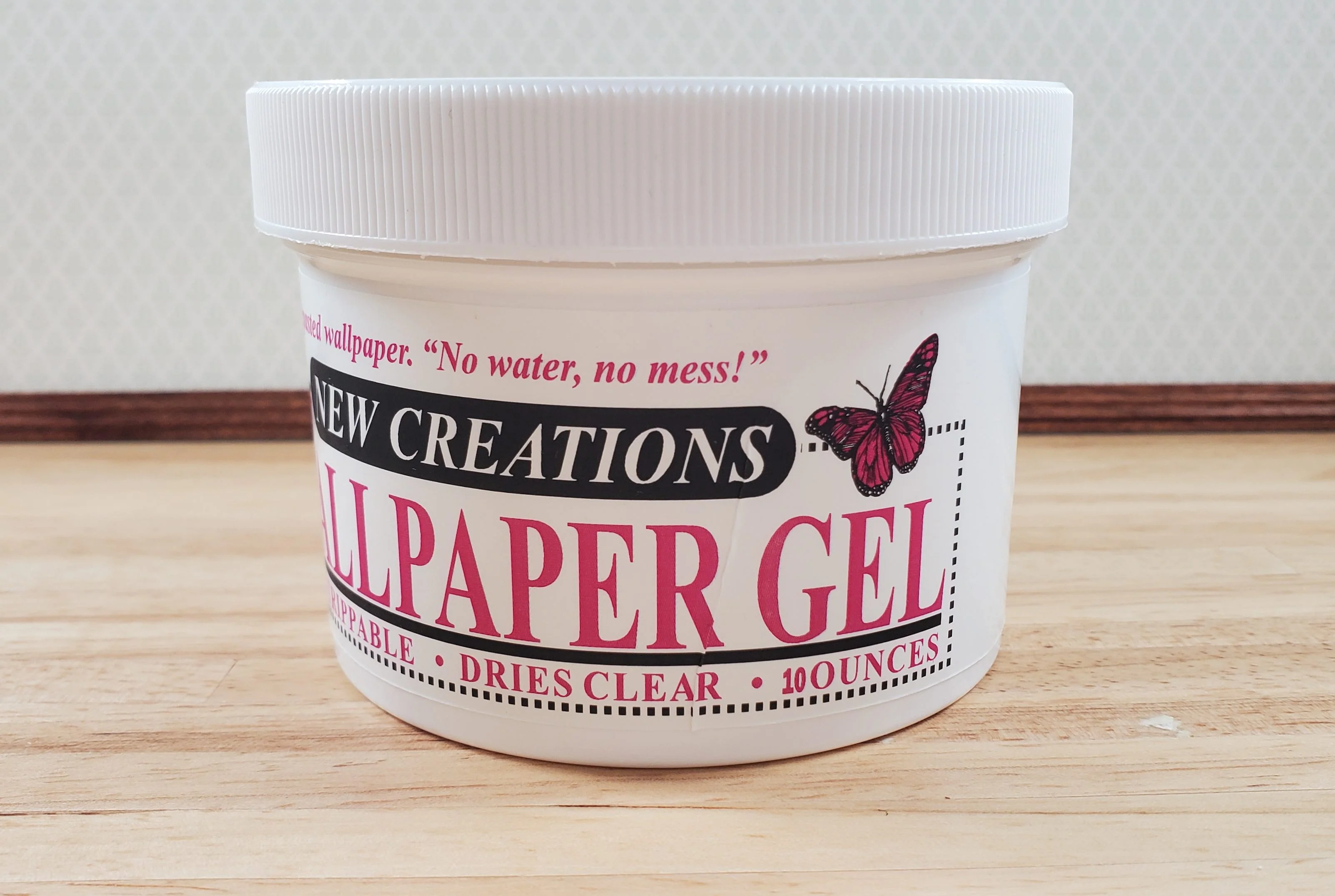 New Creations Dollhouse Wallpaper Paste Gel 10 oz Dries Clear - Image 2