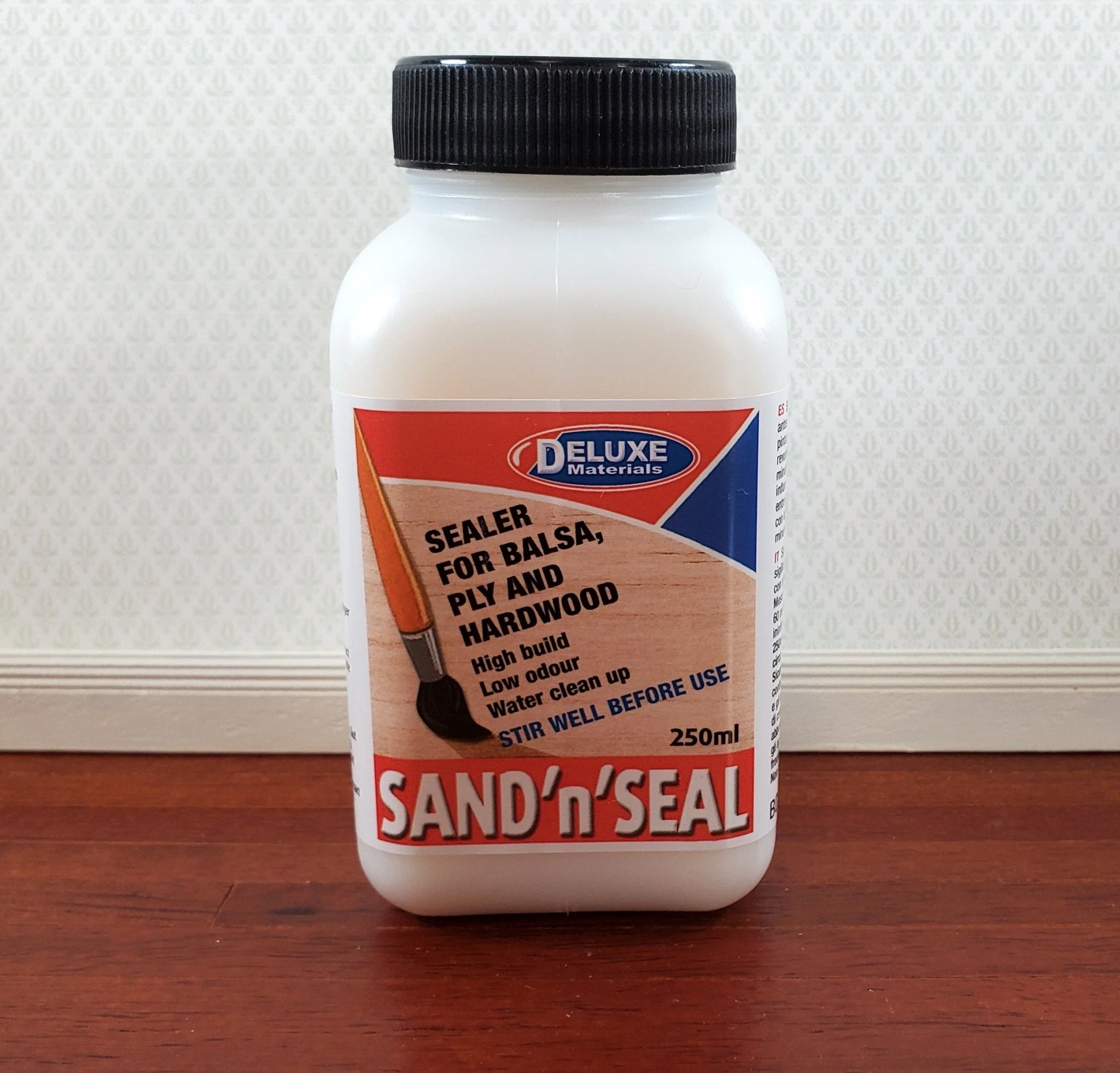 Sand 'n' Seal Deluxe Materials 250 ml Sealer for Balsa Wood Play and Hardwood