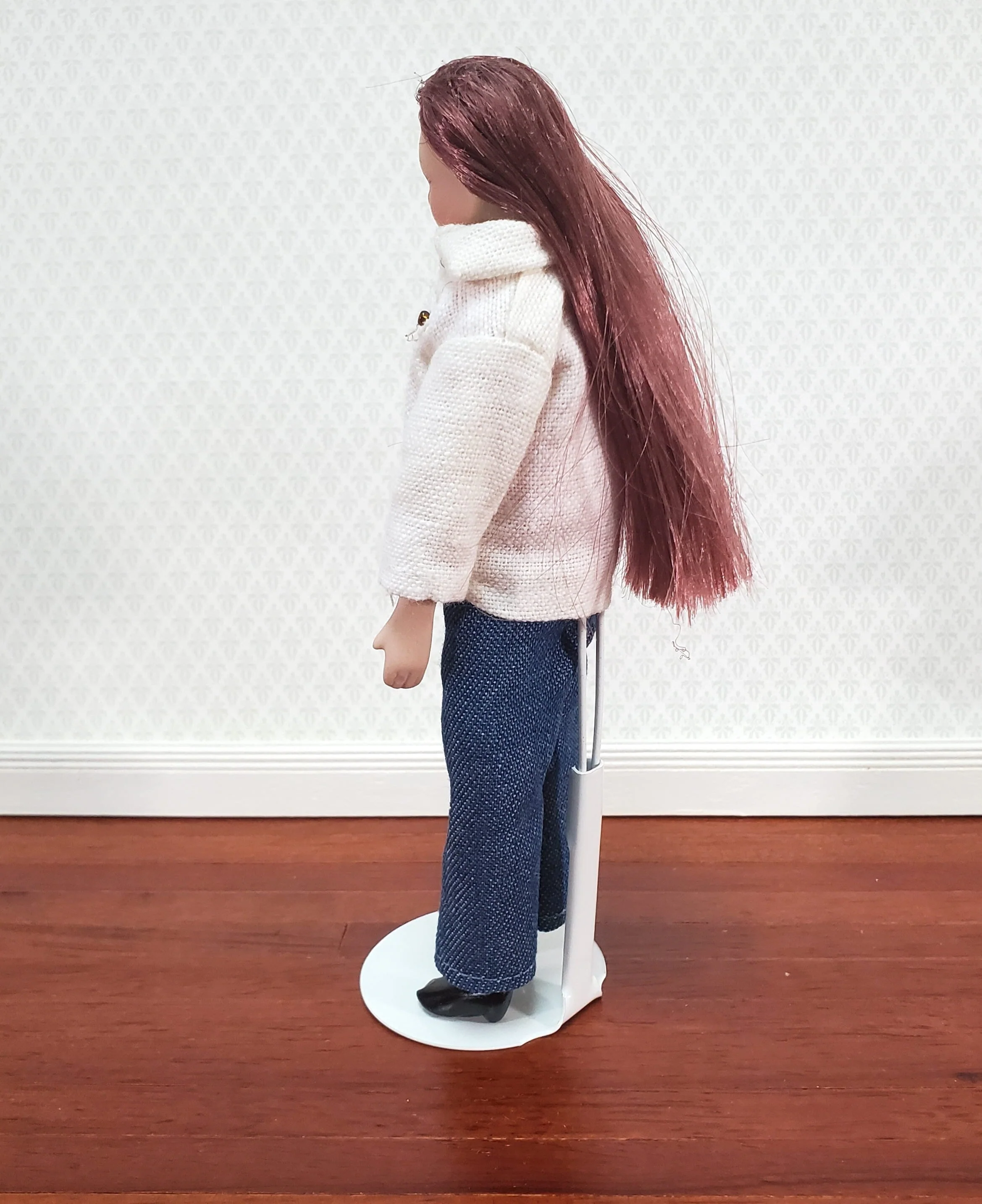 Small Doll Stand Metal for 3" - 6" Dolls Slim Waist 1:12 Scale Dolls Kaiser #1001 - Image 5