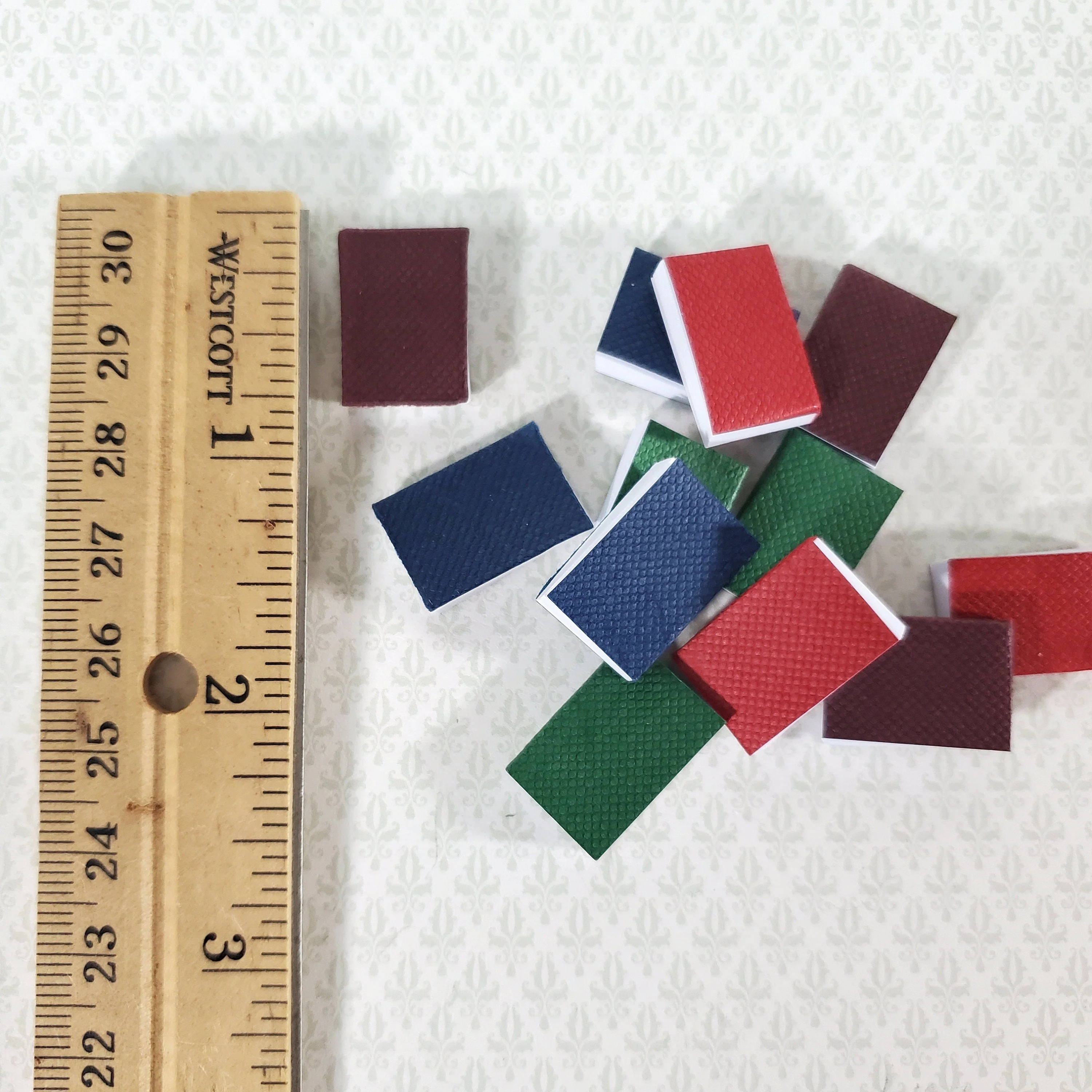 Small Dollhouse Books 12 Piece Book Set 3/4" tall 1:12 Scale Miniature - Image 3