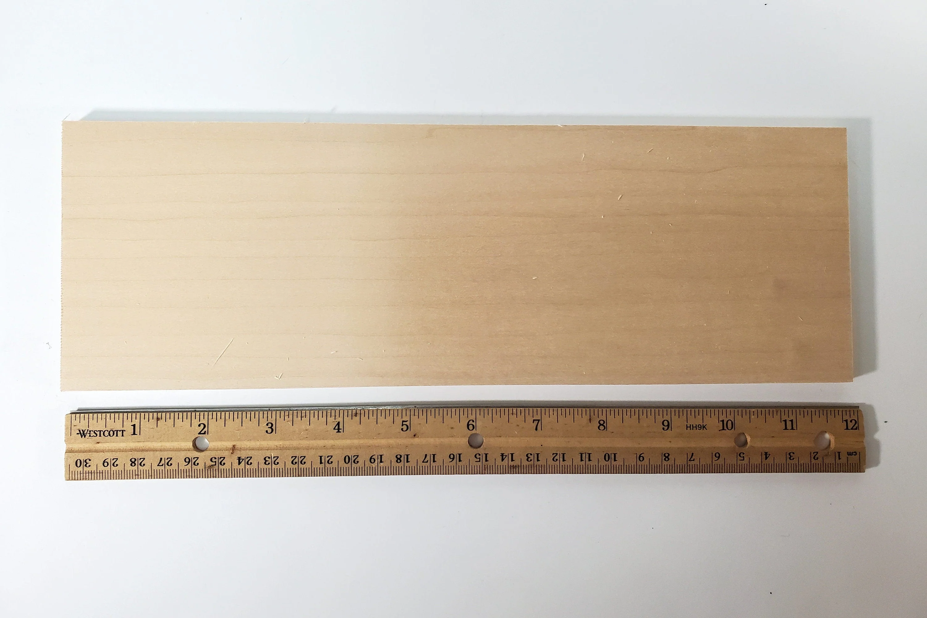 Solid Basswood Wood Slat Plank 1/4" x 4" x 12" long Sanded Kiln Dried - Image 3
