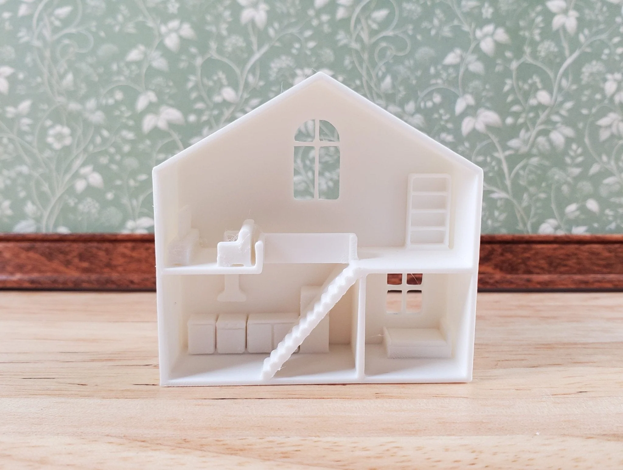Super Tiny Miniature Dollhouse 1:144 Scale with Furniture for Nursery Playroom - Image 2