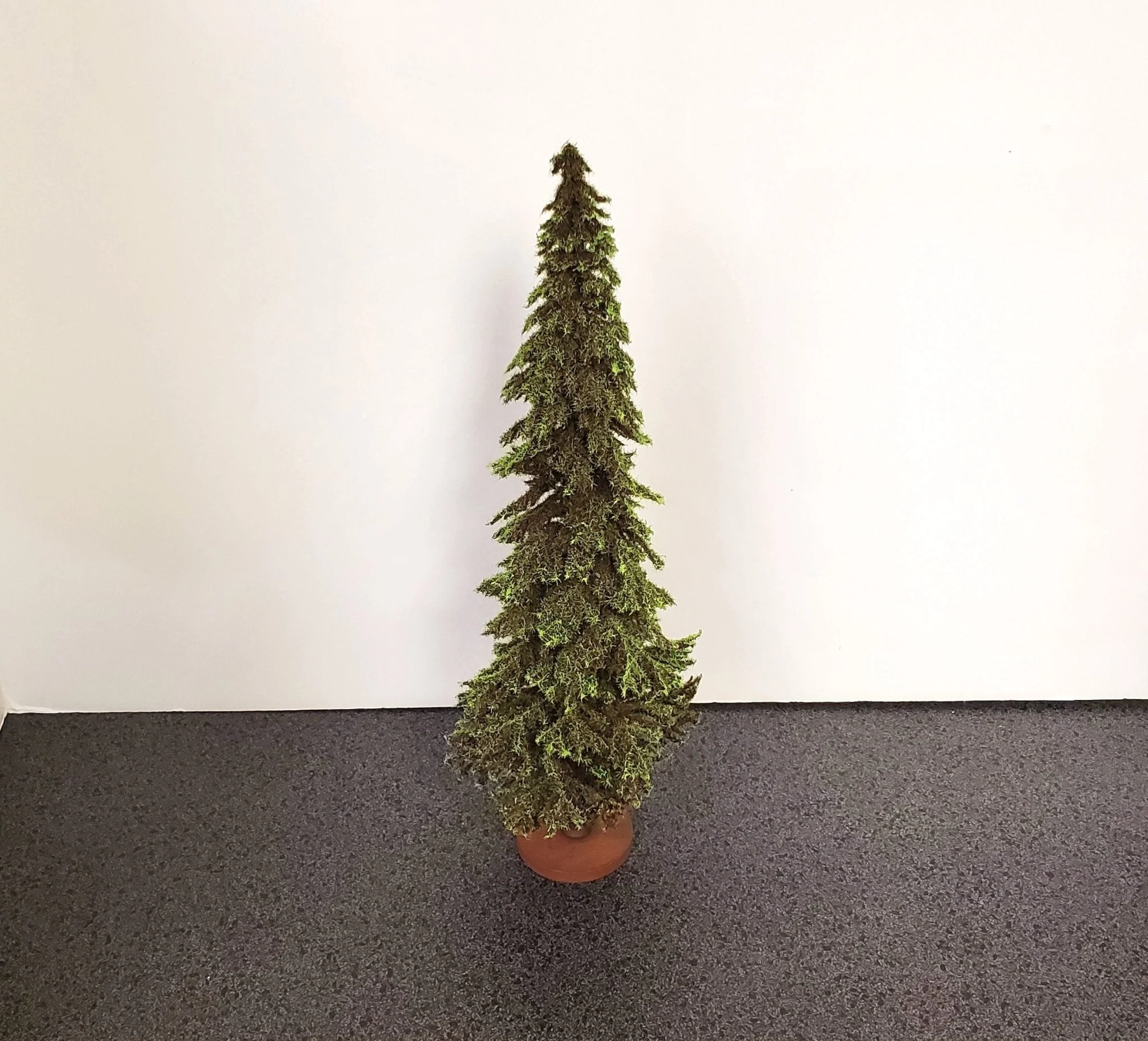 Tall Conifer Evergreen Pine Spruce Tree on Base Scenery 12" Tall Miniature Model RR - Image 2