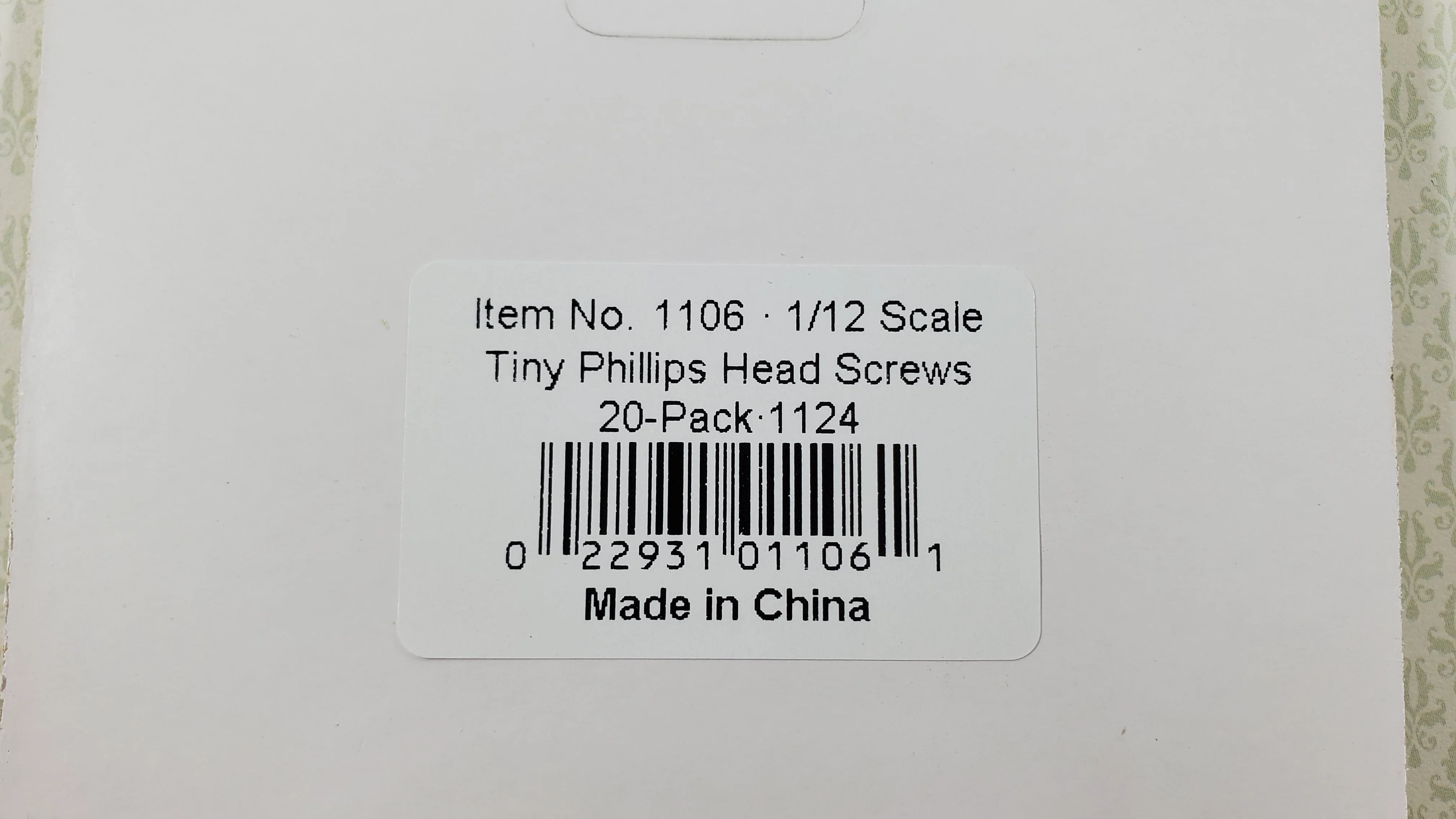 Tiny Brass Screws 20 pc for Dollhouse Miniatures 5/32" long Philips Head HW1106 - Image 3