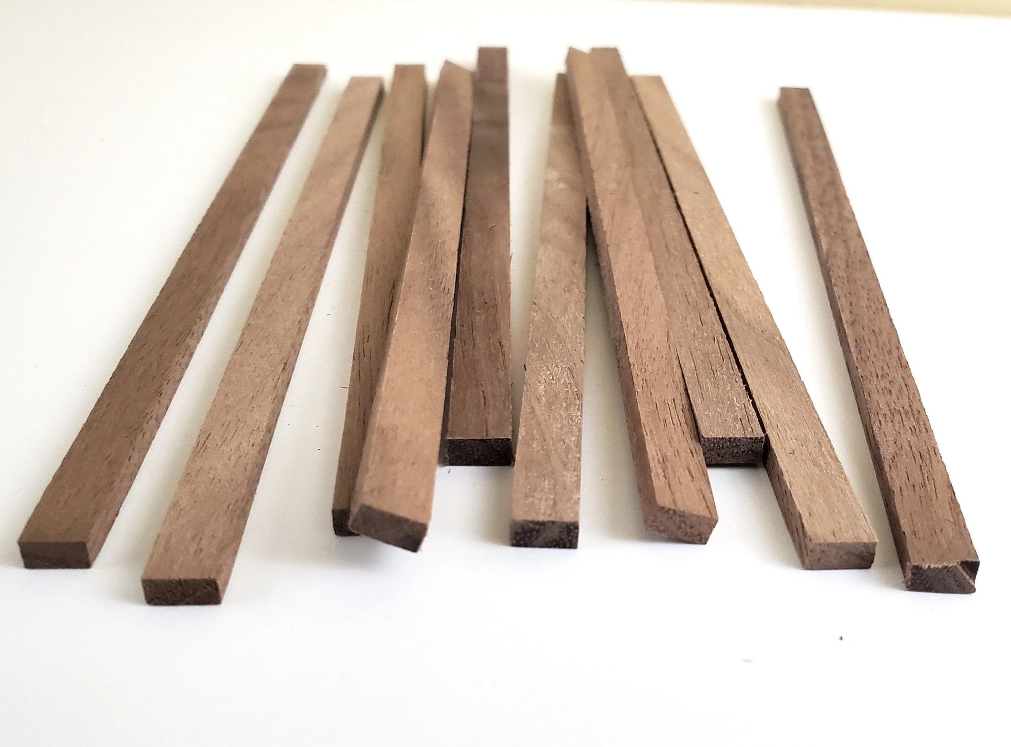 Walnut Wood Strips x10 1/8" x 1/4 x 6" Long Crafts Models Miniatures - Image 3