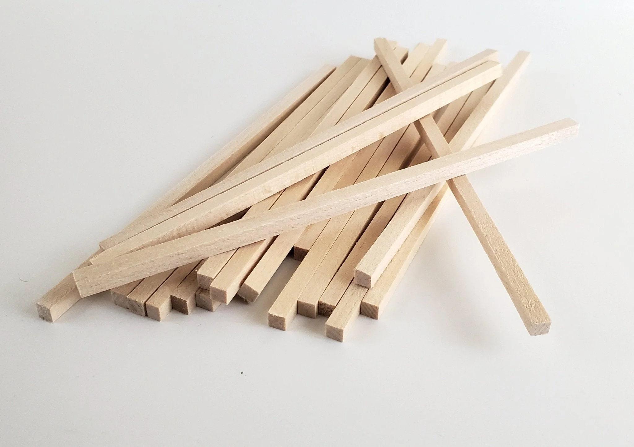 Wood Beams Posts 3/16 x 3/16 x 6" long x20 Basswood Model Making Dollhouses Dioramas